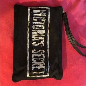Victoria's Secret Black Sequin Wristlet